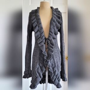 ELISABETTA wool blend long cardigan. Size: L